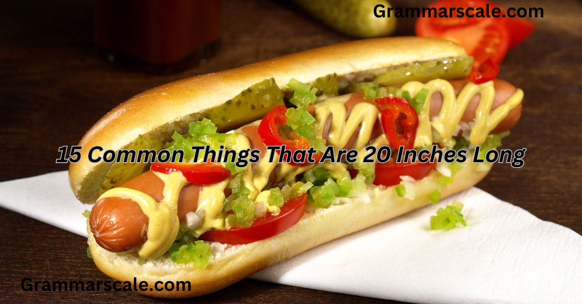 15 Common Things That Are 20 Inches Long