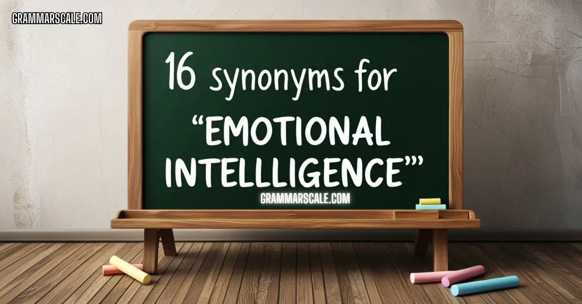 16 Synonyms for "Emotional Intelligence"