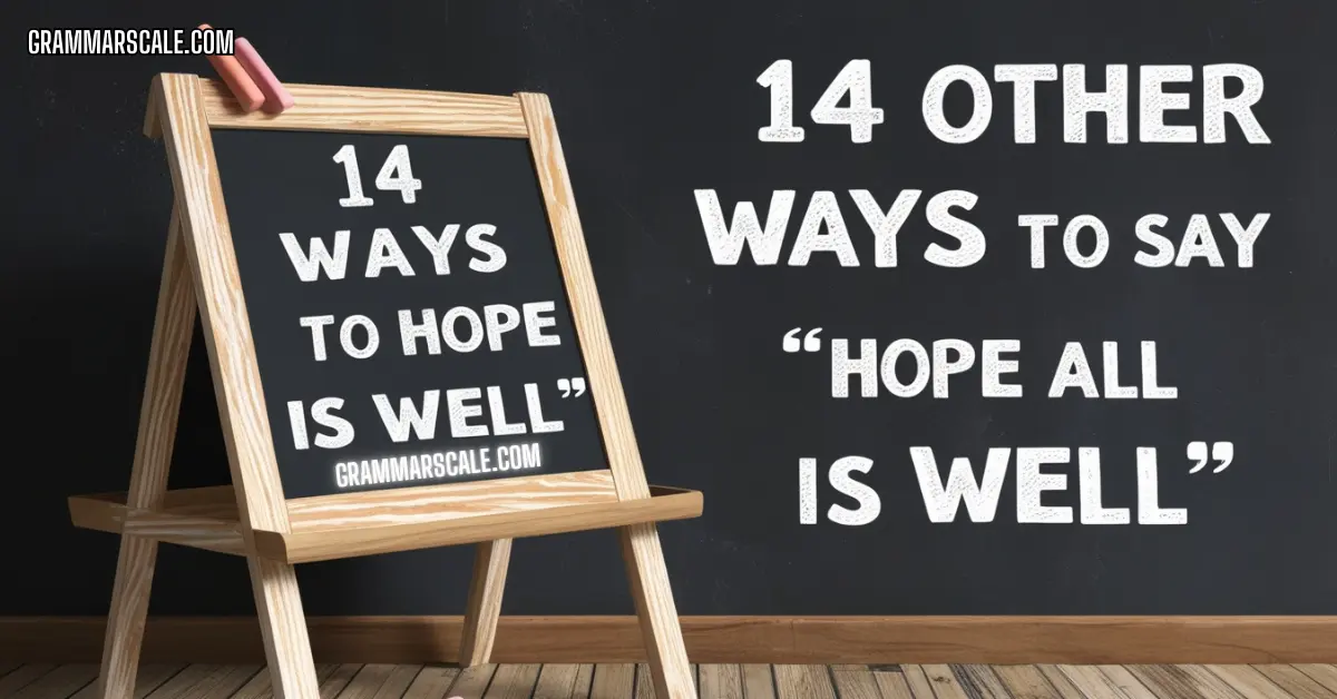 14 Other Ways to Say “Hope All Is Well”