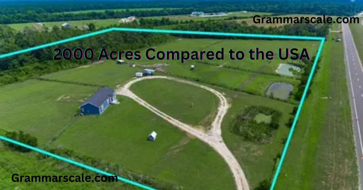 How Much is 2000 Acres Compared to the USA